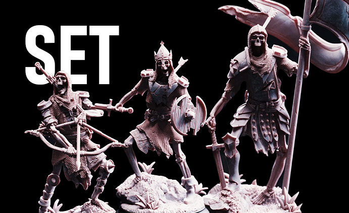 . Promotions, discounts. 3D figures of characters, elves, monsters, bestiaries, landscape figures and accessories for role-playing games