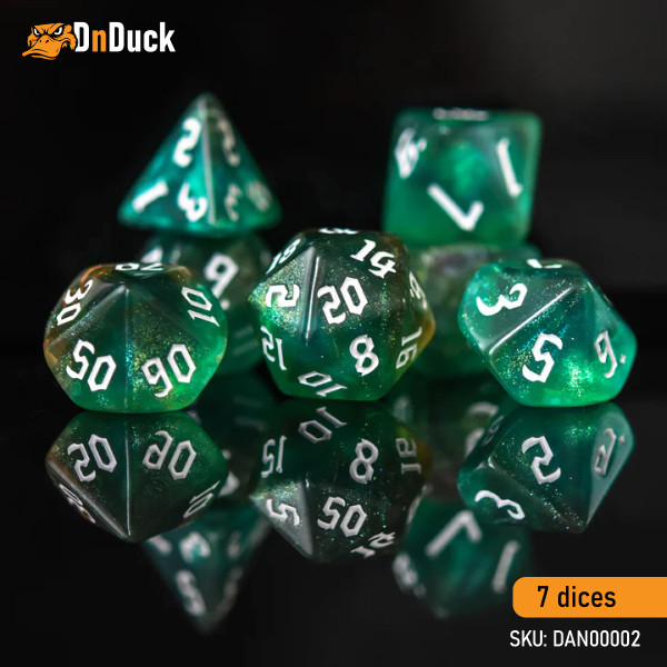 Buy Accessories Dice Set. Ranger Class Acrylic Dice Set. DnDuck Miniatures Store. 3D figures of characters, elves, monsters, bestiaries, landscape, dragons figures and accessories for role-playing games