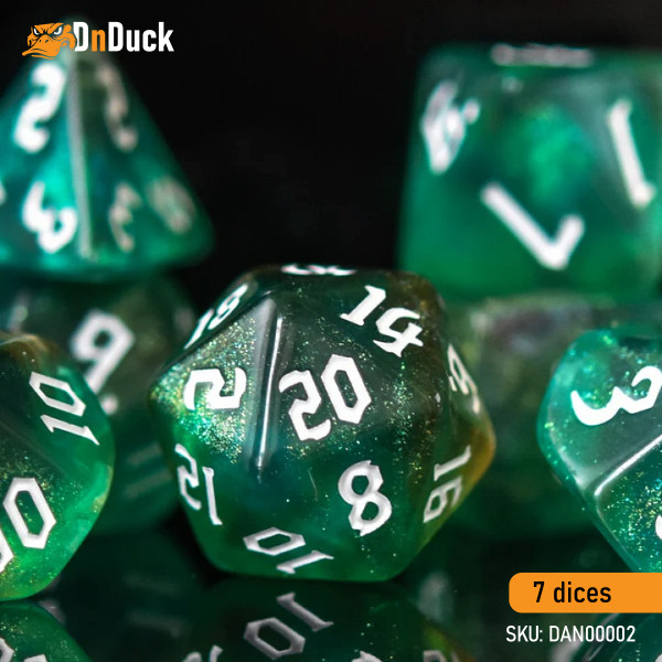 Buy Accessories Dice Set. Ranger Class Acrylic Dice Set. DnDuck Miniatures Store. 3D figures of characters, elves, monsters, bestiaries, landscape, dragons figures and accessories for role-playing games