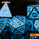 Buy Accessories Dice Set. Temple Ruins Blue Acrylic Dice Set. DnDuck Miniatures Store. 3D figures of characters, elves, monsters, bestiaries, landscape, dragons figures and accessories for role-playing games