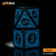 Buy Accessories Dice Set. Temple Ruins Blue Acrylic Dice Set. DnDuck Miniatures Store. 3D figures of characters, elves, monsters, bestiaries, landscape, dragons figures and accessories for role-playing games