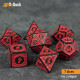 Buy Accessories Dice Set. Temple Ruins Red Acrylic Dice Set. DnDuck Miniatures Store. 3D figures of characters, elves, monsters, bestiaries, landscape, dragons figures and accessories for role-playing games
