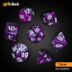 Buy Accessories Dice Set. Purple and Grey Dice Set. DnDuck Miniatures Store. 3D figures of characters, elves, monsters, bestiaries, landscape, dragons figures and accessories for role-playing games
