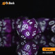 Buy Accessories Dice Set. Purple and Grey Dice Set. DnDuck Miniatures Store. 3D figures of characters, elves, monsters, bestiaries, landscape, dragons figures and accessories for role-playing games