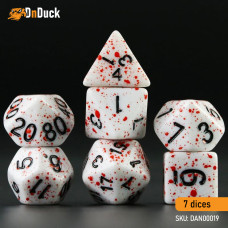 Blood Spatter Dice Set