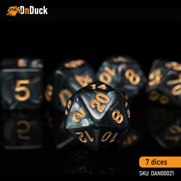 Buy Accessories Dice Set. Obsidian Runes Dice Set. DnDuck Miniatures Store. 3D figures of characters, elves, monsters, bestiaries, landscape, dragons figures and accessories for role-playing games