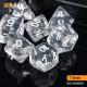 Buy Accessories Dice Set. Transparent Dice Set. DnDuck Miniatures Store. 3D figures of characters, elves, monsters, bestiaries, landscape, dragons figures and accessories for role-playing games