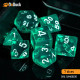 Buy Accessories Dice Set. Transparent Azure Dise Set. DnDuck Miniatures Store. 3D figures of characters, elves, monsters, bestiaries, landscape, dragons figures and accessories for role-playing games