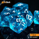 Buy Accessories Dice Set. Transparent Sapphire Dise Set. DnDuck Miniatures Store. 3D figures of characters, elves, monsters, bestiaries, landscape, dragons figures and accessories for role-playing games