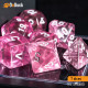 Buy Accessories Dice Set. Transparent Pink Dise Set. DnDuck Miniatures Store. 3D figures of characters, elves, monsters, bestiaries, landscape, dragons figures and accessories for role-playing games