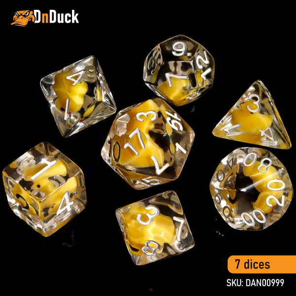Buy Accessories Dice Set «DnDuck» Dice Set. DnDuck Miniatures Store. 3D figures of characters, elves, monsters, bestiaries, landscape, dragons figures and accessories for role-playing games
