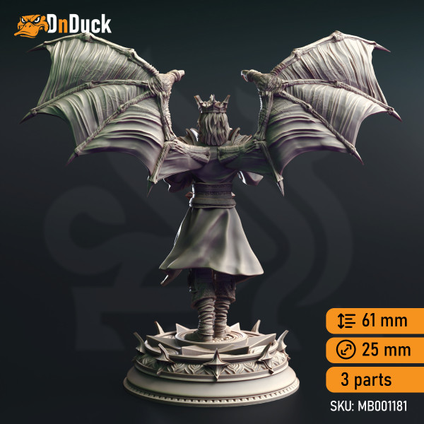 Buy 3d miniature Undead. Arthur Belfrie, Vampire Lord. DnDuck Miniatures Store. 3D figures of characters, elves, monsters, bestiaries, landscape, dragons figures and accessories for role-playing games