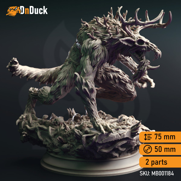 Buy 3d miniature Monster. Dreadclaw, Wendigo Monstrosity. DnDuck Miniatures Store. 3D figures of characters, elves, monsters, bestiaries, landscape, dragons figures and accessories for role-playing games