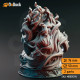 Buy 3d miniature Undead. Giant Flaming Infernal Skull. DnDuck Miniatures Store. 3D figures of characters, elves, monsters, bestiaries, landscape, dragons figures and accessories for role-playing games