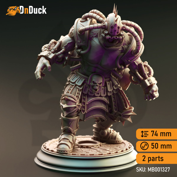 Buy 3d miniature Construct. Chemically Enhanced Abomination - Muscles. DnDuck Miniatures Store. 3D figures of characters, elves, monsters, bestiaries, landscape, dragons figures and accessories for role-playing games