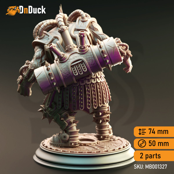 Buy 3d miniature Construct. Chemically Enhanced Abomination - Muscles. DnDuck Miniatures Store. 3D figures of characters, elves, monsters, bestiaries, landscape, dragons figures and accessories for role-playing games