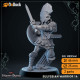 Buy 3d miniature Humanoid. Eulyssian Warrior. DnDuck Miniatures Store. 3D figures of characters, elves, monsters, bestiaries, landscape, dragons figures and accessories for role-playing games