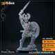 Buy 3d miniature Humanoid. Eulyssian Warrior. DnDuck Miniatures Store. 3D figures of characters, elves, monsters, bestiaries, landscape, dragons figures and accessories for role-playing games
