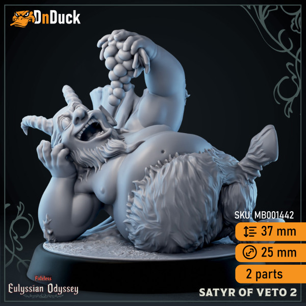 Buy 3d miniature Humanoid. Satyrs of Veto. DnDuck Miniatures Store. 3D figures of characters, elves, monsters, bestiaries, landscape, dragons figures and accessories for role-playing games