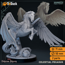 Buy  Celestial Pegasus . DnDuck Miniatures Store. 3D figures of characters, elves, monsters, bestiaries, landscape, dragons figures and accessories for role-playing games