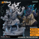 Buy 3d miniature Humanoid. Minotaur Aidoneus, The Fallen One. DnDuck Miniatures Store. 3D figures of characters, elves, monsters, bestiaries, landscape, dragons figures and accessories for role-playing games