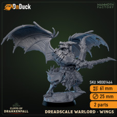 Buy  Dreadscale Warlord_2 . DnDuck Miniatures Store. 3D figures of characters, elves, monsters, bestiaries, landscape, dragons figures and accessories for role-playing games