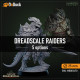 Buy 3d miniature Humanoid. Dreadscale Raiders. DnDuck Miniatures Store. 3D figures of characters, elves, monsters, bestiaries, landscape, dragons figures and accessories for role-playing games