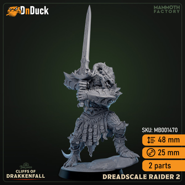 Buy 3d miniature Humanoid. Dreadscale Raiders. DnDuck Miniatures Store. 3D figures of characters, elves, monsters, bestiaries, landscape, dragons figures and accessories for role-playing games
