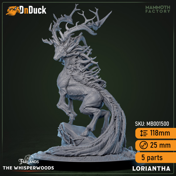 Buy 3d miniature Beast / Plant / Fairy. Loriantha. DnDuck Miniatures Store. 3D figures of characters, elves, monsters, bestiaries, landscape, dragons figures and accessories for role-playing games