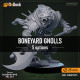 Buy 3d miniature Humanoid. Boneyard Gnolls. DnDuck Miniatures Store. 3D figures of characters, elves, monsters, bestiaries, landscape, dragons figures and accessories for role-playing games