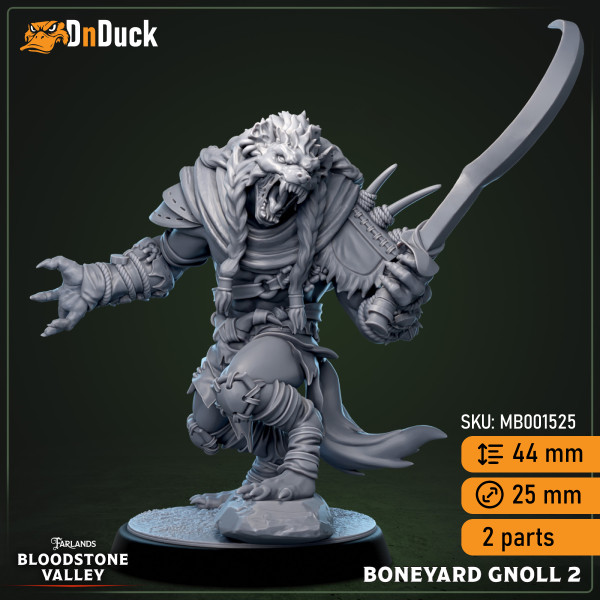 Buy 3d miniature Humanoid. Boneyard Gnolls. DnDuck Miniatures Store. 3D figures of characters, elves, monsters, bestiaries, landscape, dragons figures and accessories for role-playing games