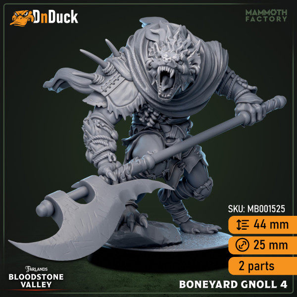 Buy 3d miniature Humanoid. Boneyard Gnolls. DnDuck Miniatures Store. 3D figures of characters, elves, monsters, bestiaries, landscape, dragons figures and accessories for role-playing games