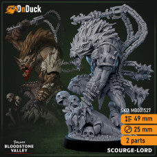 Buy  Gnoll Scourge-Lord . DnDuck Miniatures Store. 3D figures of characters, elves, monsters, bestiaries, landscape, dragons figures and accessories for role-playing games