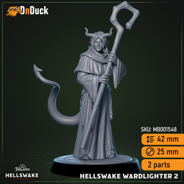 Buy 3d miniature Humanoid. Hellswake Wardlighters. DnDuck Miniatures Store. 3D figures of characters, elves, monsters, bestiaries, landscape, dragons figures and accessories for role-playing games
