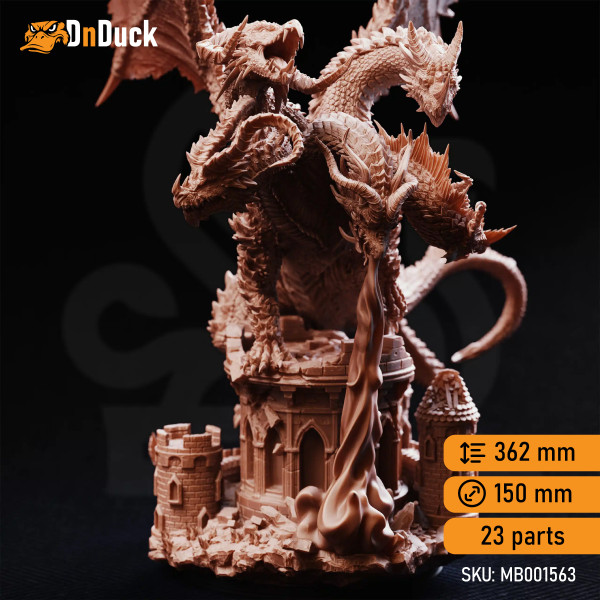 Buy 3d miniature Dragon. Pentelia – Mother of All Dragons. DnDuck Miniatures Store. 3D figures of characters, elves, monsters, bestiaries, landscape, dragons figures and accessories for role-playing games