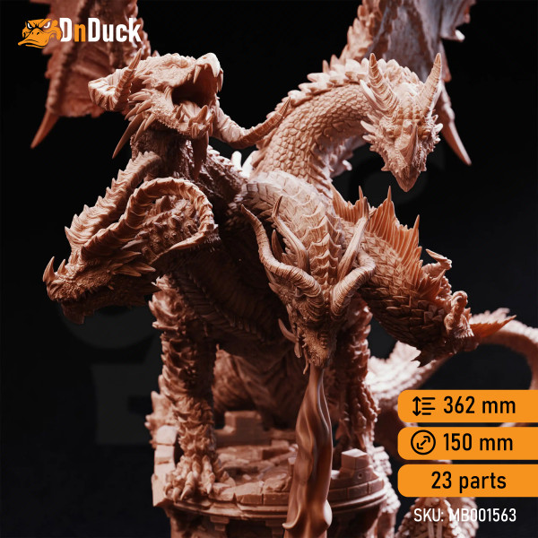Buy 3d miniature Dragon. Pentelia – Mother of All Dragons. DnDuck Miniatures Store. 3D figures of characters, elves, monsters, bestiaries, landscape, dragons figures and accessories for role-playing games