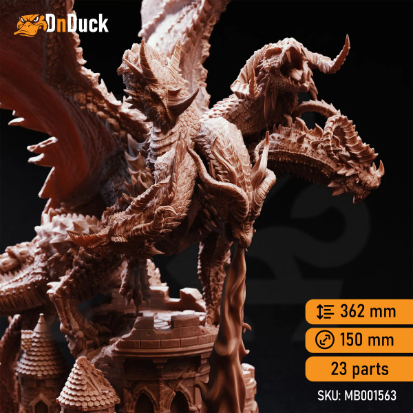 Buy 3d miniature Dragon. Pentelia – Mother of All Dragons. DnDuck Miniatures Store. 3D figures of characters, elves, monsters, bestiaries, landscape, dragons figures and accessories for role-playing games