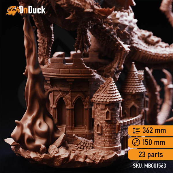 Buy 3d miniature Dragon. Pentelia – Mother of All Dragons. DnDuck Miniatures Store. 3D figures of characters, elves, monsters, bestiaries, landscape, dragons figures and accessories for role-playing games