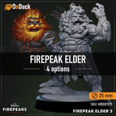 Buy  Firepeak Elder . DnDuck Miniatures Store. 3D figures of characters, elves, monsters, bestiaries, landscape, dragons figures and accessories for role-playing games