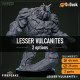 Buy 3d miniature Elemental. Lesser Vulcanites. DnDuck Miniatures Store. 3D figures of characters, elves, monsters, bestiaries, landscape, dragons figures and accessories for role-playing games