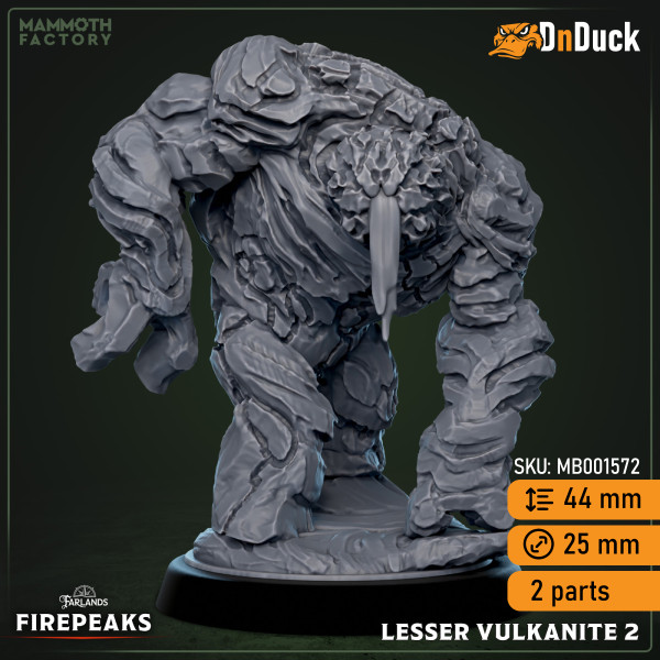 Buy 3d miniature Elemental. Lesser Vulcanites. DnDuck Miniatures Store. 3D figures of characters, elves, monsters, bestiaries, landscape, dragons figures and accessories for role-playing games