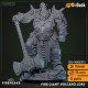 Buy 3d miniature Huge. Fire Giant Volcano Lord. DnDuck Miniatures Store. 3D figures of characters, elves, monsters, bestiaries, landscape, dragons figures and accessories for role-playing games