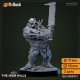 Buy 3d miniature Huge. Ironcrag Ogre. DnDuck Miniatures Store. 3D figures of characters, elves, monsters, bestiaries, landscape, dragons figures and accessories for role-playing games