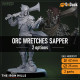 Buy 3d miniature Humanoid. Orc Wretches Sapper. DnDuck Miniatures Store. 3D figures of characters, elves, monsters, bestiaries, landscape, dragons figures and accessories for role-playing games