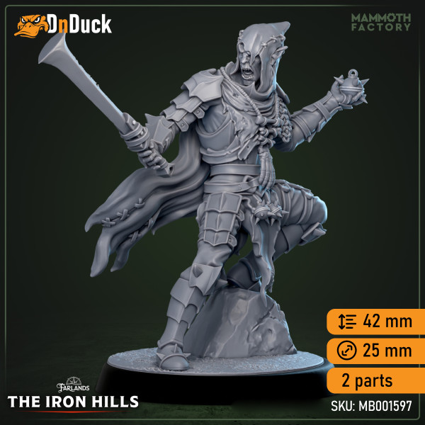 Buy 3d miniature Humanoid. Orc Wretches Sapper. DnDuck Miniatures Store. 3D figures of characters, elves, monsters, bestiaries, landscape, dragons figures and accessories for role-playing games