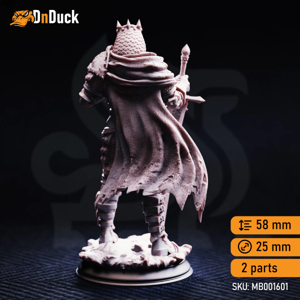 Buy 3d miniature Undead / Humanoid Ridan the Everlasting – Ancient Colossal King. DnDuck Miniatures Store. 3D figures of characters, elves, monsters, bestiaries, landscape, dragons figures and accessories for role-playing games