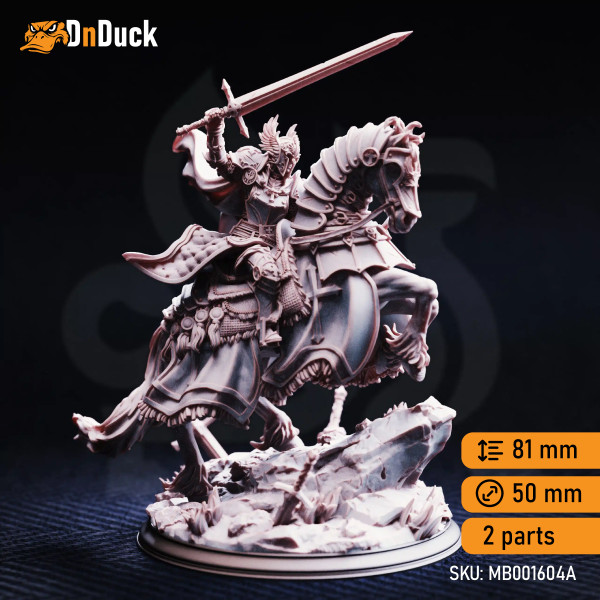 Buy 3d miniature Humanoid / Beast Jeanne du Lac – Knight of Justice. DnDuck Miniatures Store. 3D figures of characters, elves, monsters, bestiaries, landscape, dragons figures and accessories for role-playing games