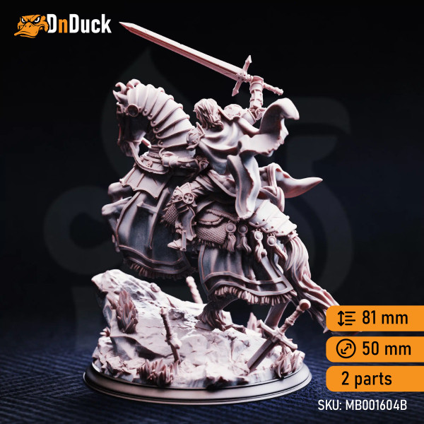Buy 3d miniature Humanoid / Beast Jeanne du Lac – Knight of Justice. DnDuck Miniatures Store. 3D figures of characters, elves, monsters, bestiaries, landscape, dragons figures and accessories for role-playing games