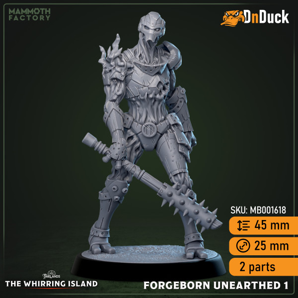 Buy 3d miniature Construct / Undead / Plant. Unearthed Forgeborn. DnDuck Miniatures Store. 3D figures of characters, elves, monsters, bestiaries, landscape, dragons figures and accessories for role-playing games