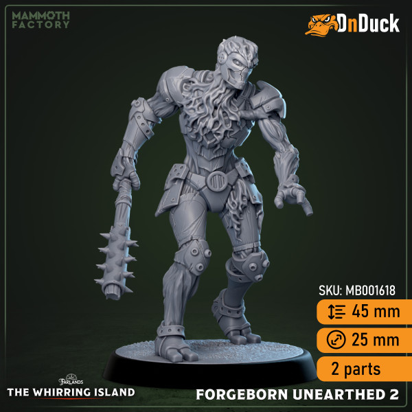 Buy 3d miniature Construct / Undead / Plant. Unearthed Forgeborn. DnDuck Miniatures Store. 3D figures of characters, elves, monsters, bestiaries, landscape, dragons figures and accessories for role-playing games
